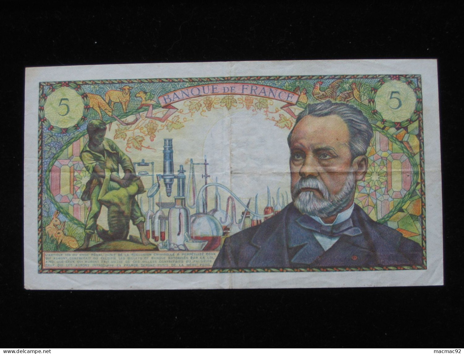 5 Cinq Francs PASTEUR 1966   **** EN ACHAT IMMEDIAT **** - 5 F 1966-1970 ''Pasteur''