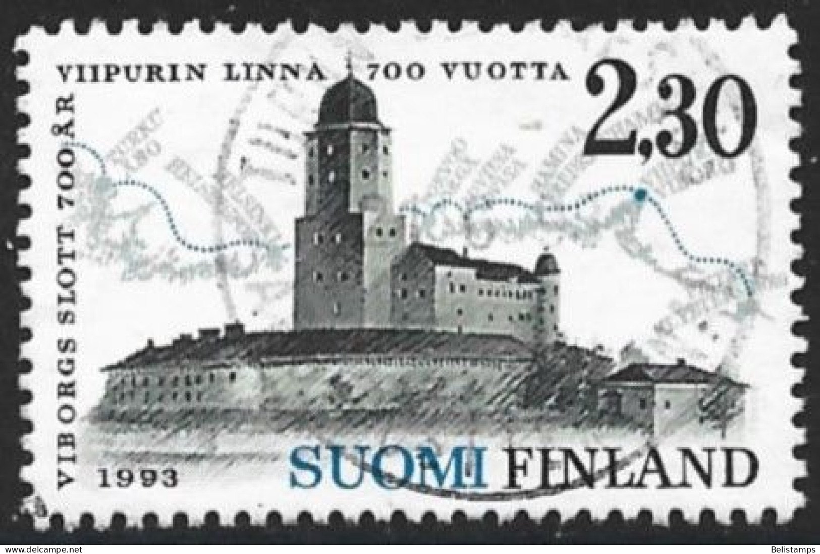 Finland 1993. Scott #911 (U) Vyborg Castle, 700th Anniv.  *Complete Issue* - Usados