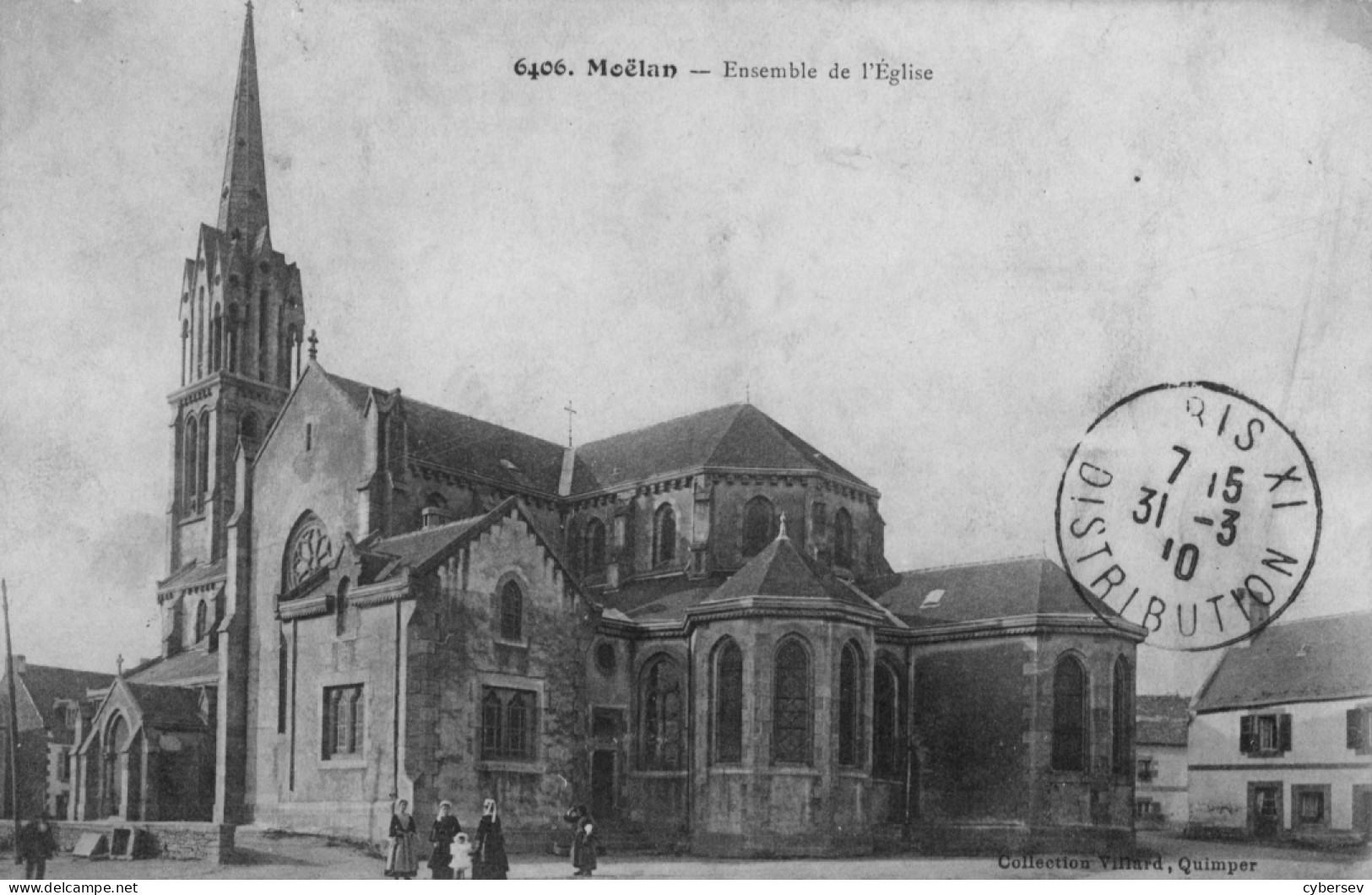 MOELAN - Ensemble De L'Eglise - Animé - Moëlan-sur-Mer