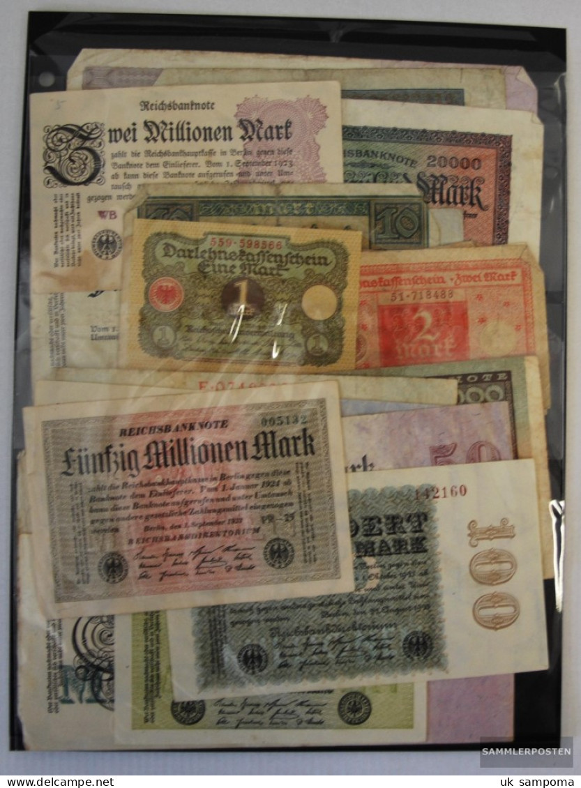 German Empire 25 Different Banknotes  Weimar Republic - Other & Unclassified