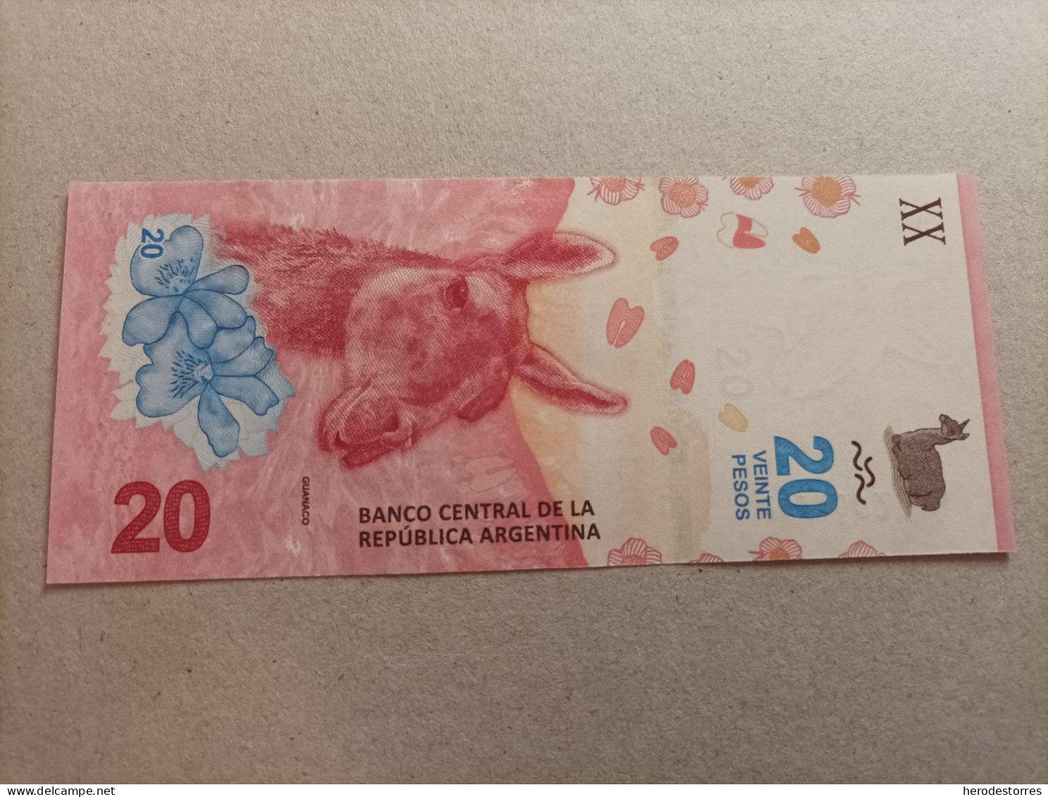 Billete De Argentina De 20 Pesos, Serie A, UNC - Argentine