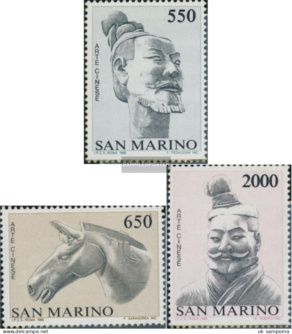 San Marino 1345-1347 (complete Issue) Unmounted Mint / Never Hinged 1986 Diplomatic Relations - Unused Stamps