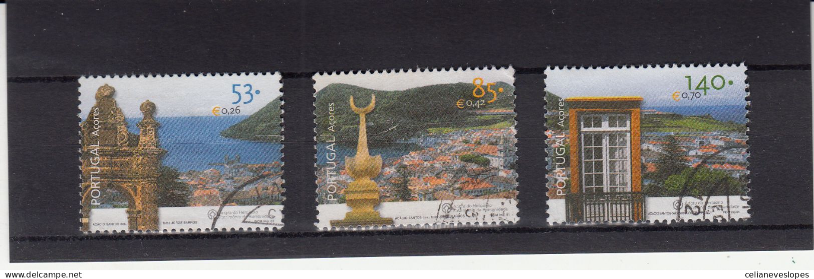 Portugal, (29), Angra Do Heroismo - Açores, 2001, Mundifil Nº 2782 A 2784 Used - Gebruikt