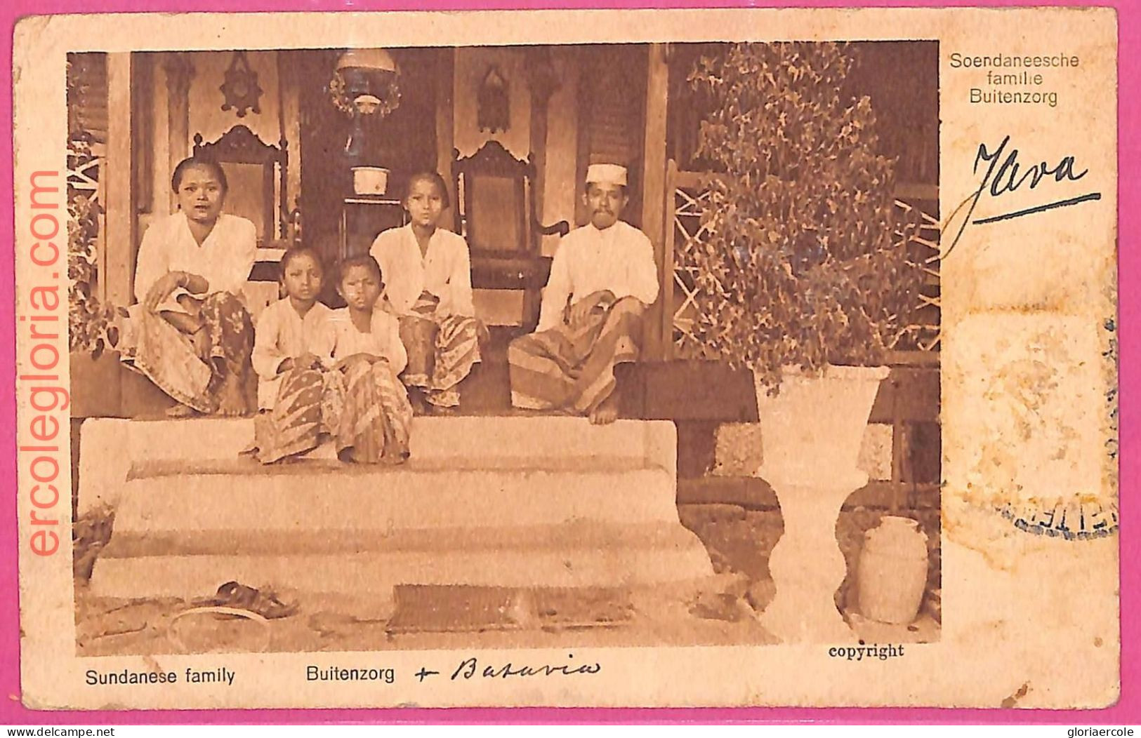 Af8958 - INDONESIA - Vintage POSTCARD  - Java - 1921, ETHNIC - Azië