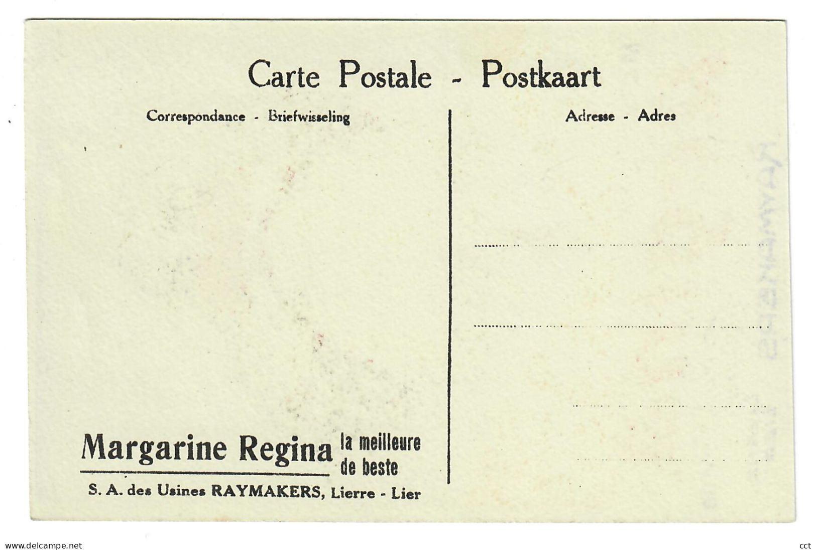 Lier  Lierre   Reclame Pub Margarine Regina Usines Raymakers - Lier