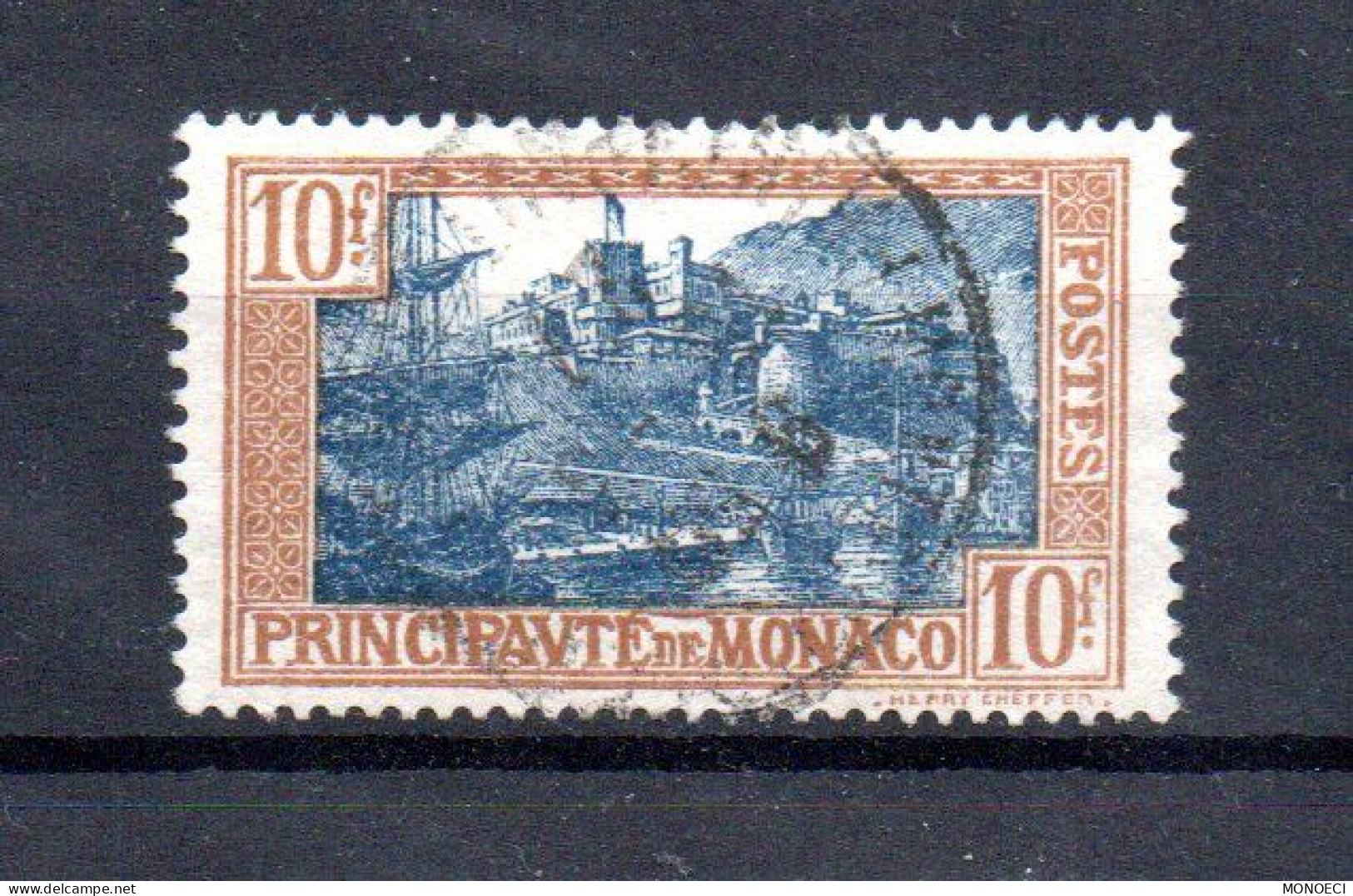 MONACO -- Timbre 10 Francs Port De Monaco - Used Stamps