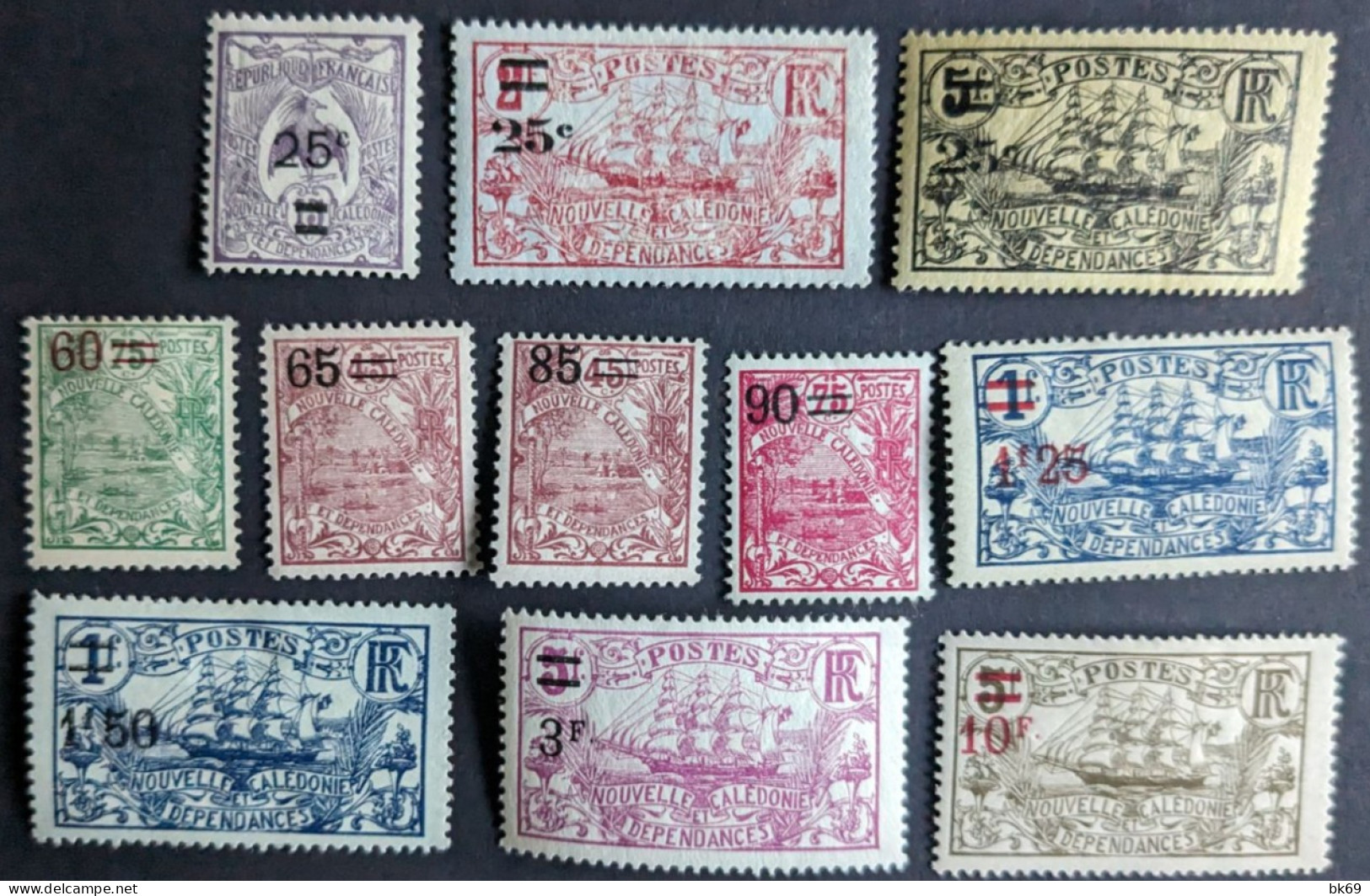 Nouvelle Calédonie N°* 127 à 137 - Unused Stamps