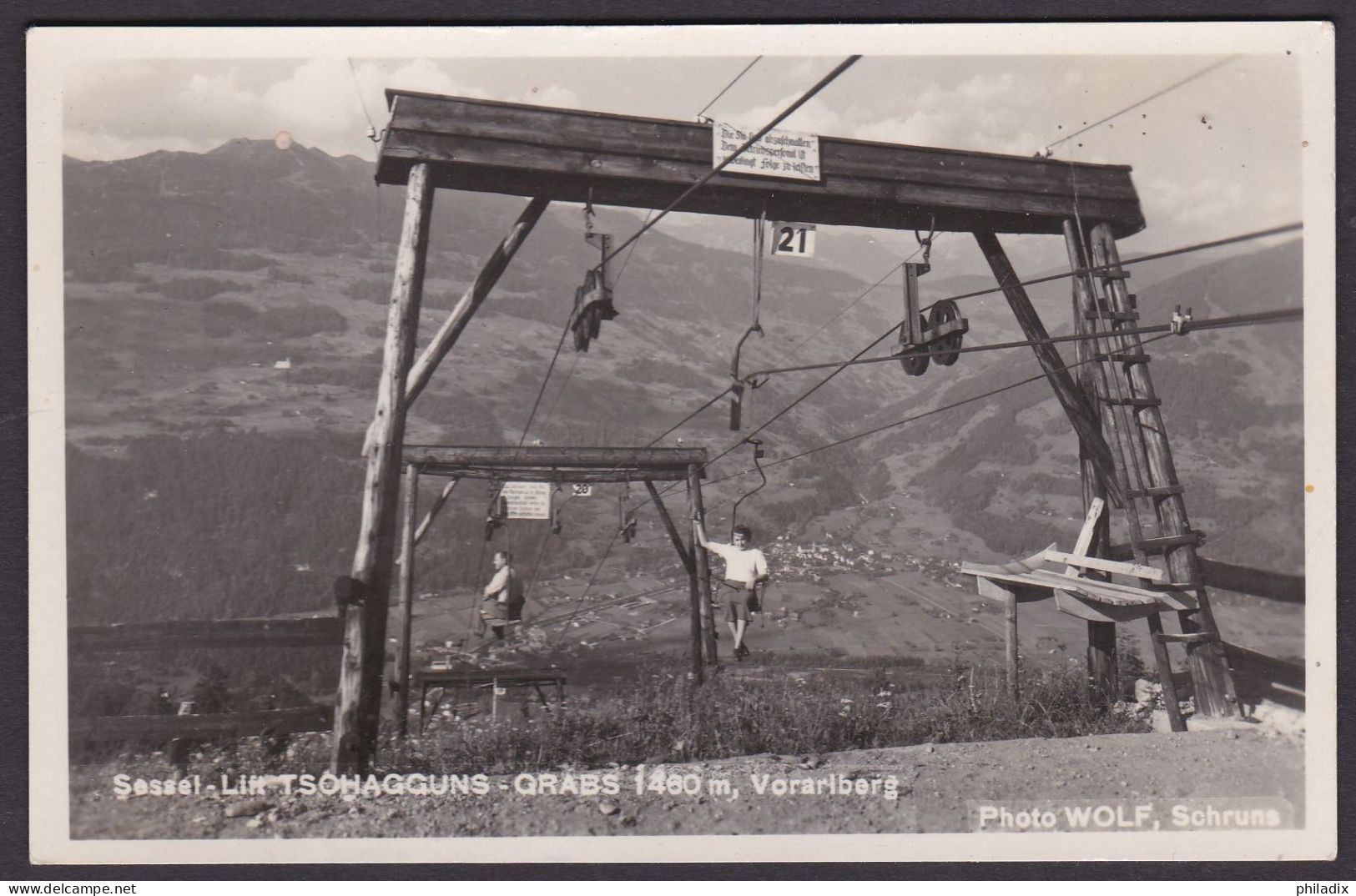Österreich - Sessel-Lift Tschagguns - Grabs Vorarlberg (N-801) - Schruns