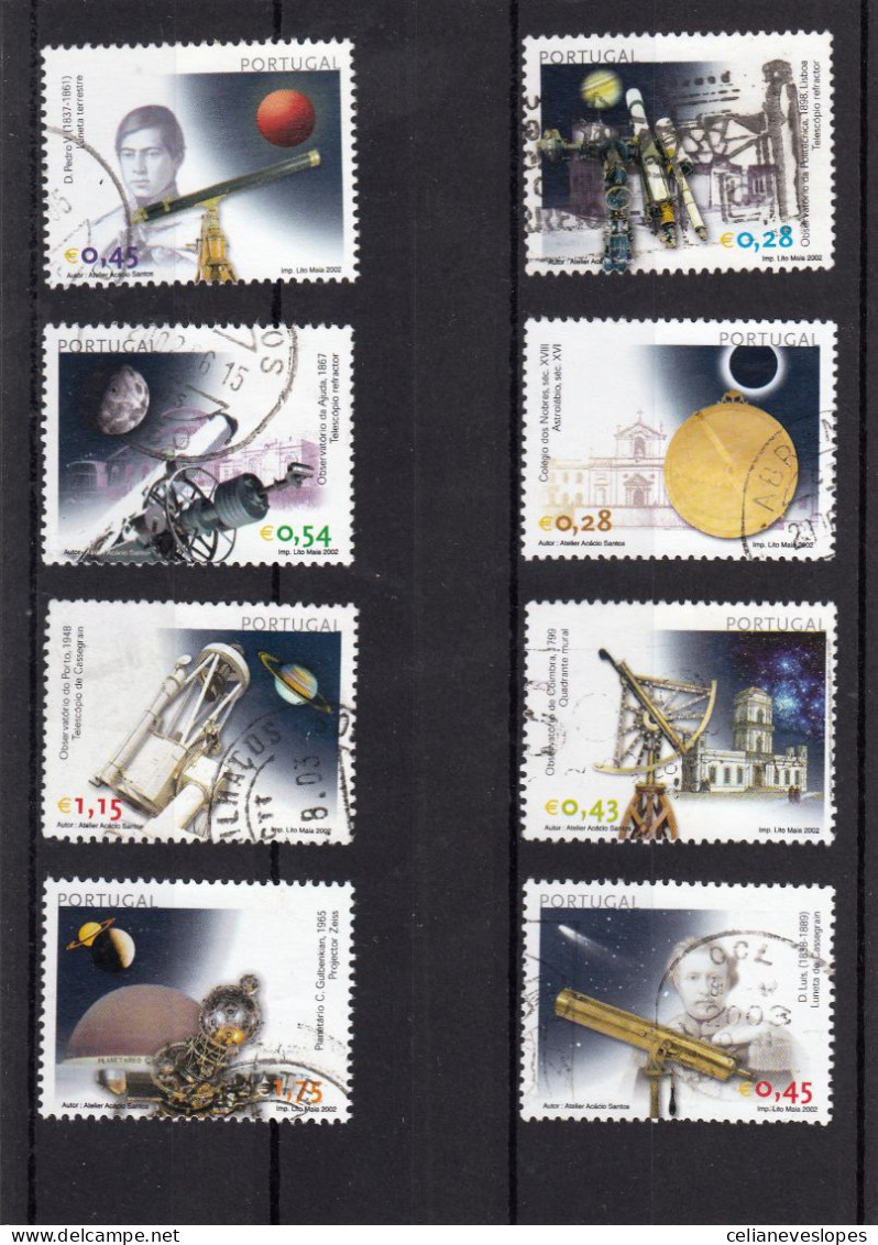 Portugal, (36), Astronomia, 2002, Mundifil Nº 2859 A 2866 Used - Used Stamps