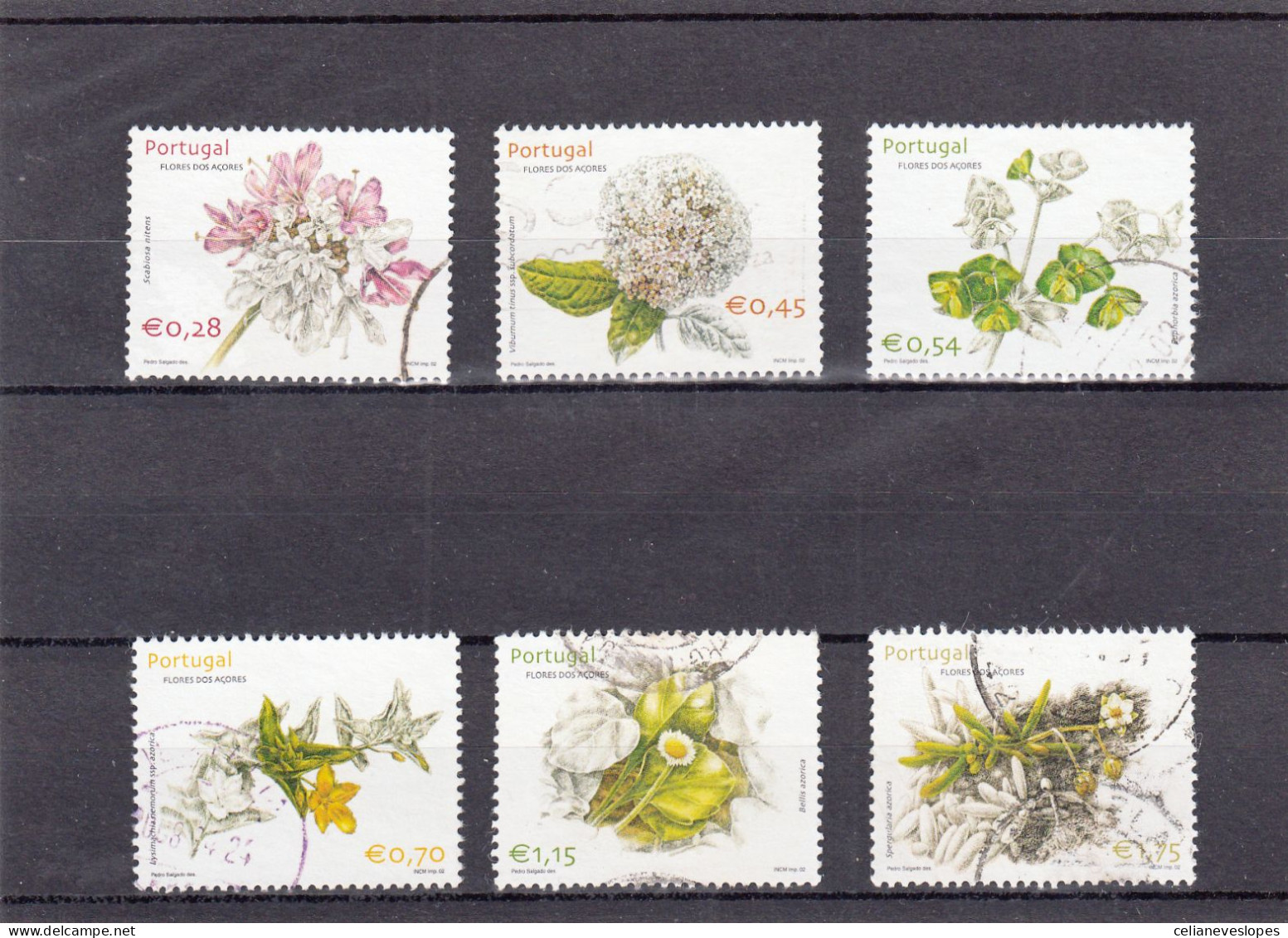 Portugal, (39), Flores Dos Açores, 2002, Mundifil Nº 2873 A 2878 Used - Usado