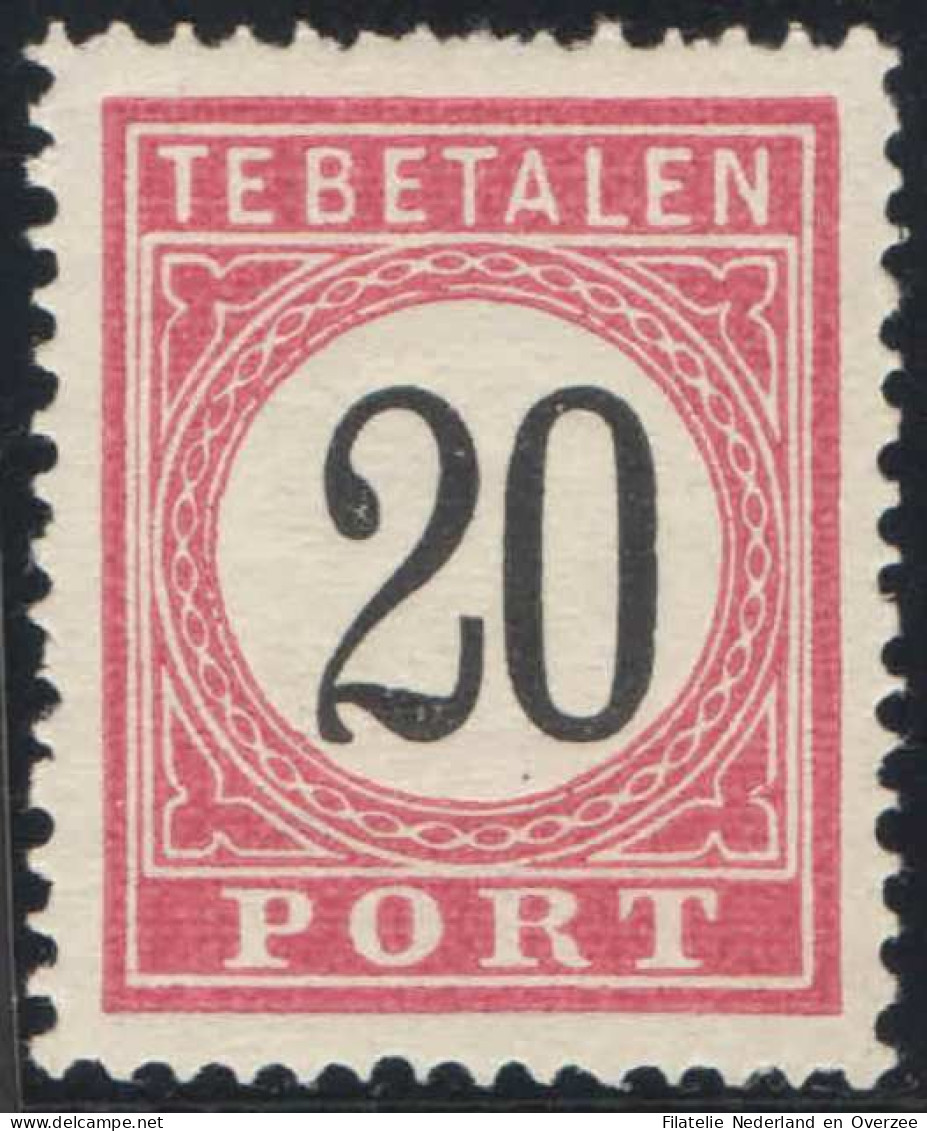 Nederlands Indie 1982-1888 NVPH Nr Port 9A Type II Postfris/MNH Cijfer In Zwart, Tax, Taxe, RARE!! - Niederländisch-Indien