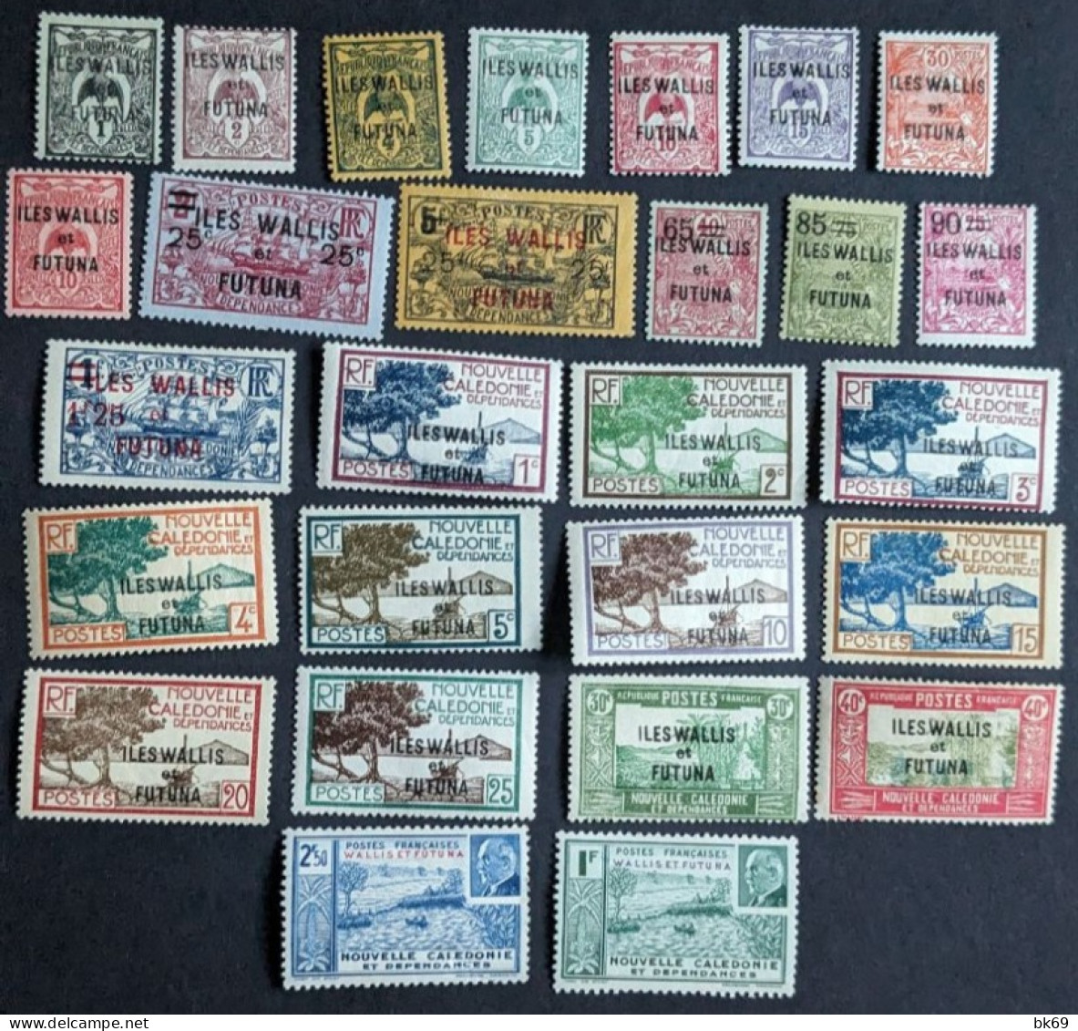 Wallis & Futuna 27 Timbres Entre N°1 Et 91* - Neufs