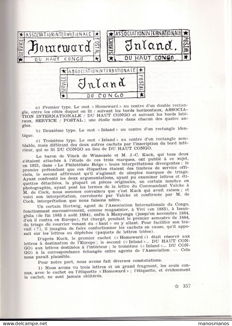 DDEE 916 - La BIBLE Du CONGO - Cinquante Ans D' Histoire Postale , Par Jean Du Four , 1962 , 507 Pages - TB ETAT - Filatelie En Postgeschiedenis