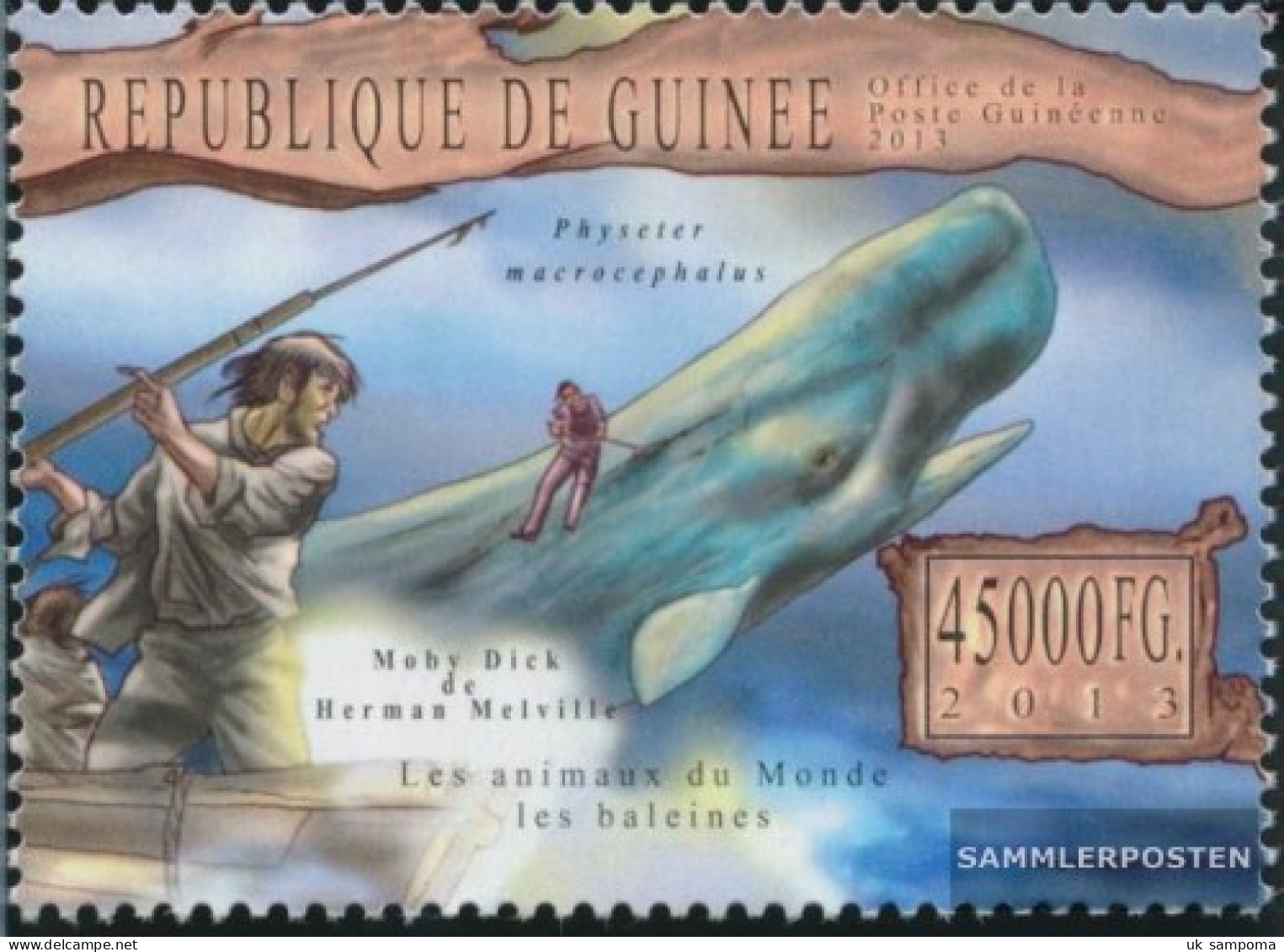 Guinea 9860 (complete. Issue) Unmounted Mint / Never Hinged 2013 Whales - Guinée (1958-...)