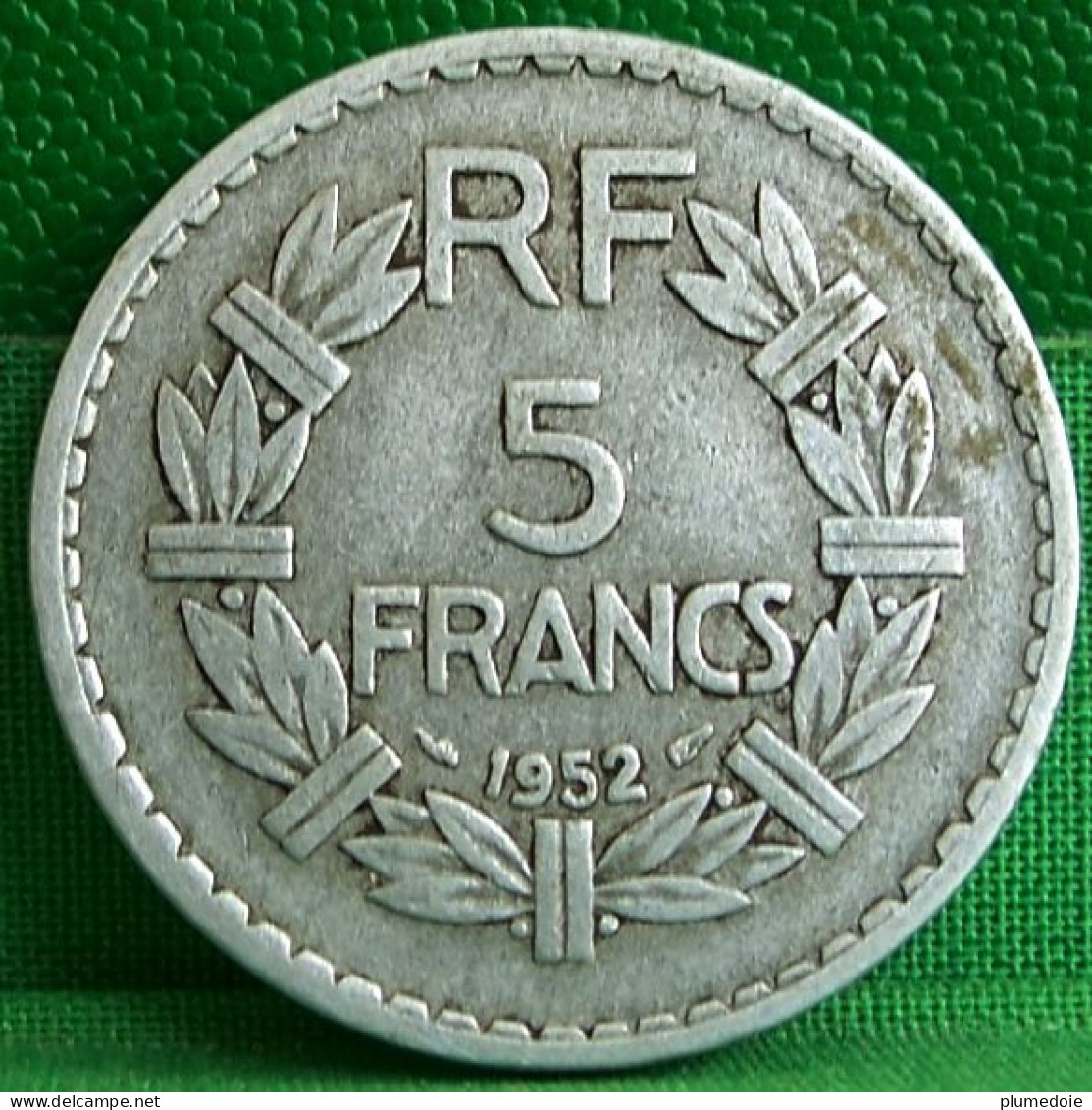 MONNAIE FRANCE . 5 FRANCS Lavrillier  1952 ALUMINIUM RARE FRENCH COIN - 5 Francs