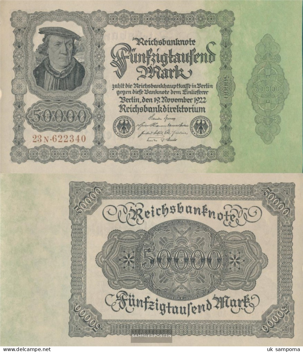 German Empire Rosenbg: 79d, Privatfirmendruck Used (III) 1922 50.000 Mark - 50.000 Mark