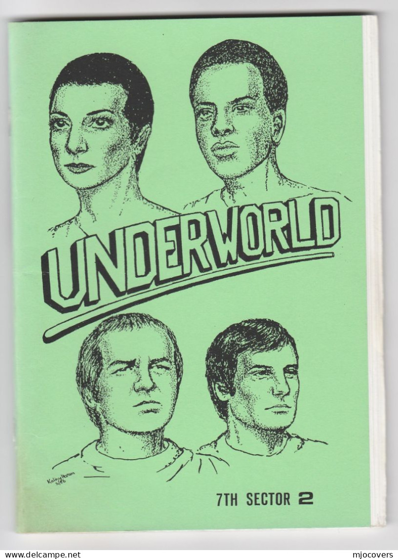 BLAKE'S SEVEN  Fanzine UNDERWORLD 7th Sector 2, 1985 Blakes 7 - Cine / Adaptaciones TV