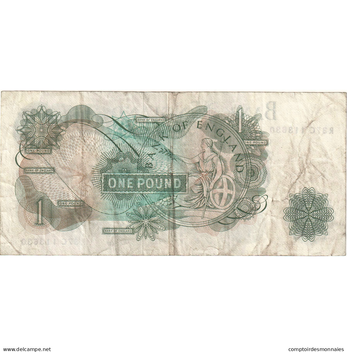 Billet, Grande-Bretagne, 1 Pound, Undated (1966-70), KM:374e, TB+ - 1 Pound