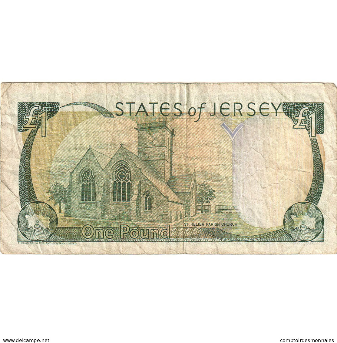 Billet, Jersey, 1 Pound, Undated (2000), KM:26b, TB+ - Jersey