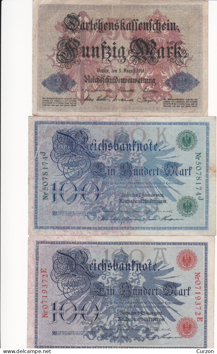 Kleines Konvolut An Reichsbanknoten - Sammlungen