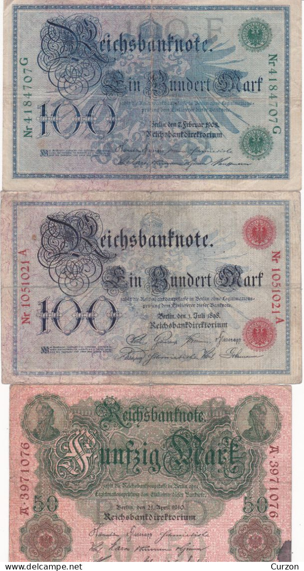 Kleines Konvolut An Reichsbanknoten - Collections