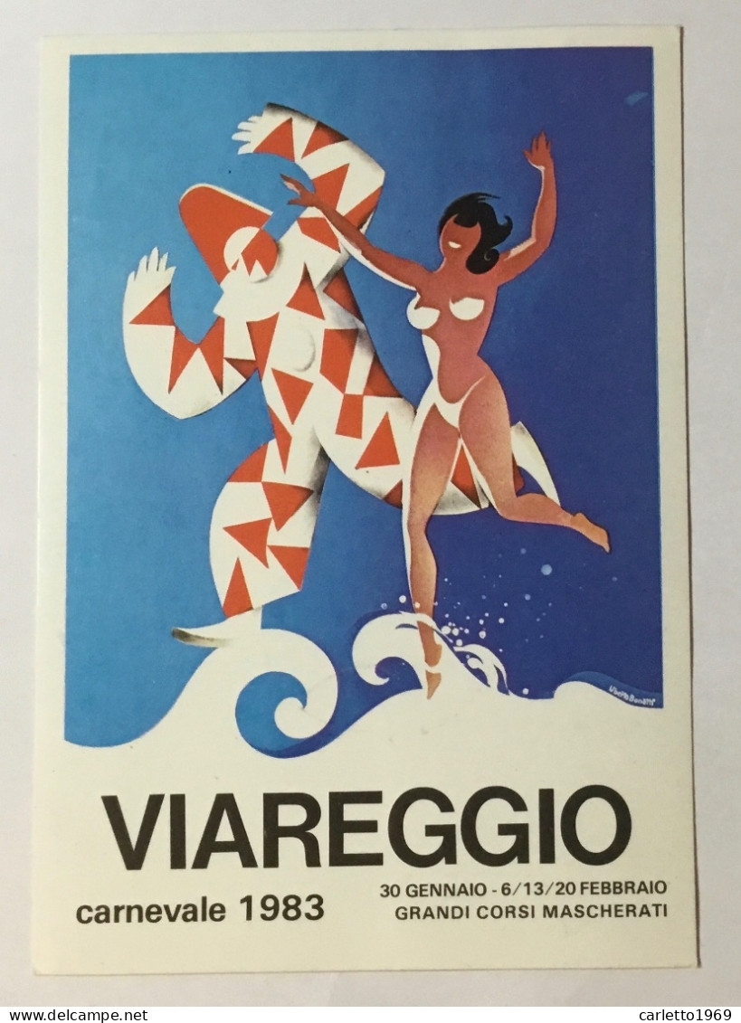 CARNEVALE DI VIAREGGIO 1983 DISEGNO DI UBERTO BONETTI - NV FG - Viareggio