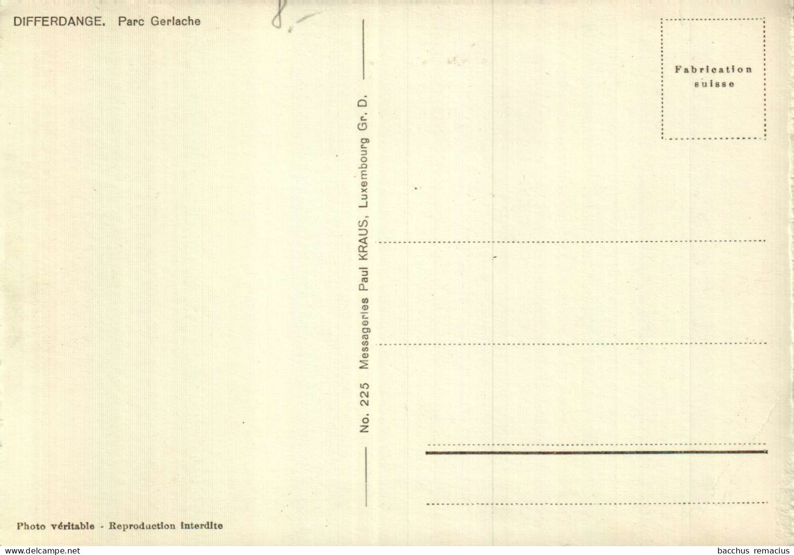 DIFFERDANGE - Parc Gerlache - Differdingen