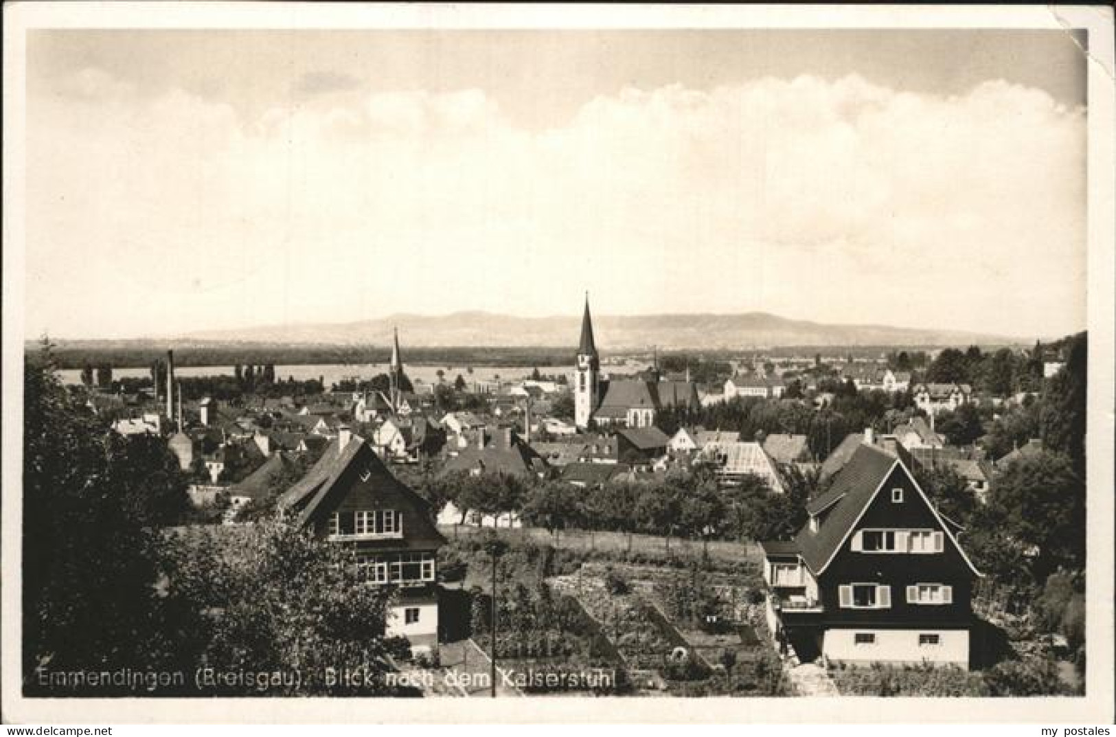 41348628 Emmendingen Panorama Blick Nach Dem Kaiserstuhl Emmendingen - Emmendingen