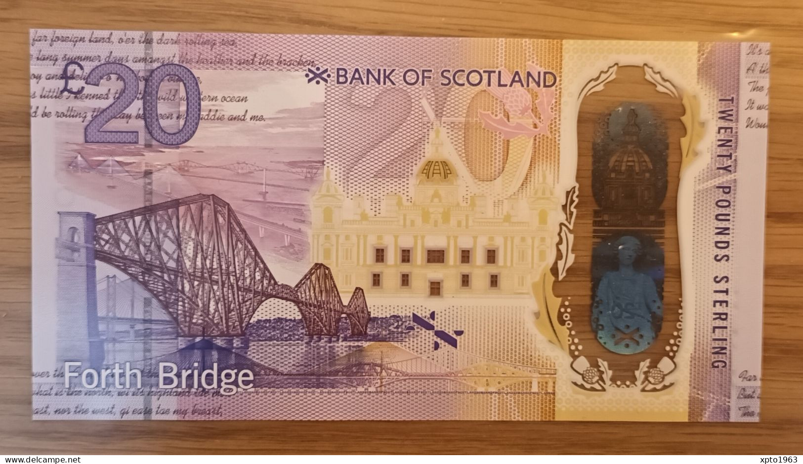 SCOTLAND - 2019 Bank Of Scotland 20 Pounds Queensferry Crossing BQ Prefix - 20 Pounds