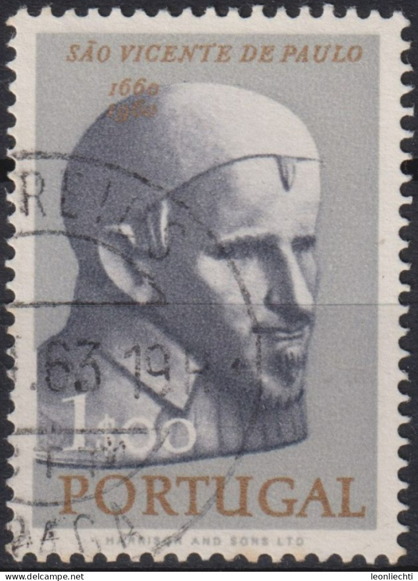 1963 Portugal ° Mi:PT 942, Sn:PT 910, Yt:PT 923, 3rd Centenary Of Death Of Saint Vicent De Paul - Used Stamps