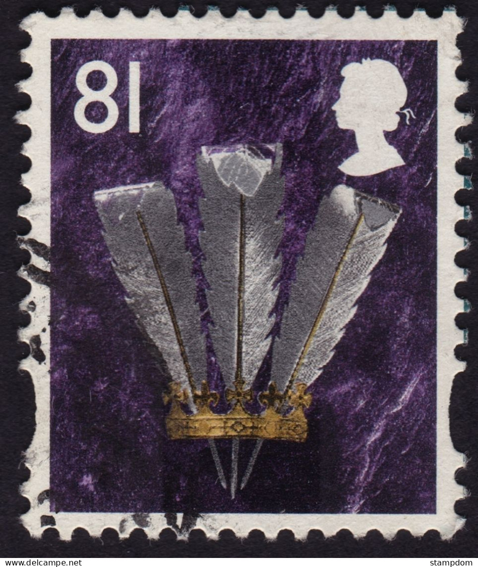 GREAT BRITAIN 2008 Wales & Monmouthshire 81p Feathers Sc#32 - USED @R017 - Gales