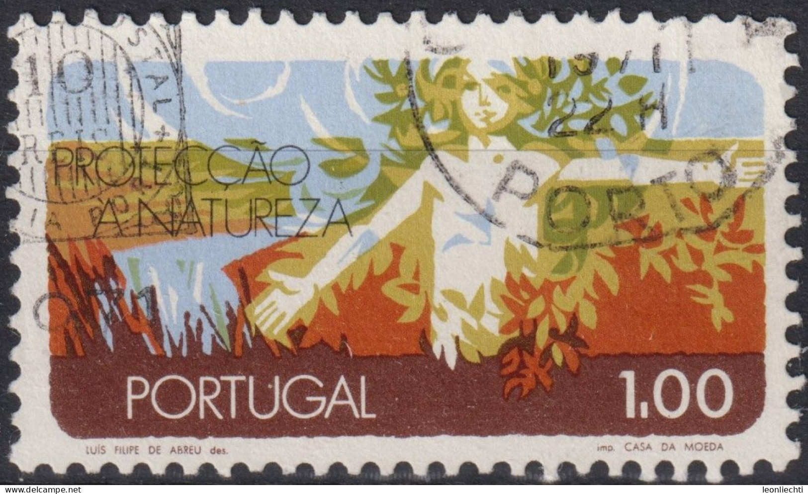 1971 Portugal ° Mi:PT 1152, Sn:PT 1119, Yt:PT 1132, "Human Being And Nature" - Oblitérés