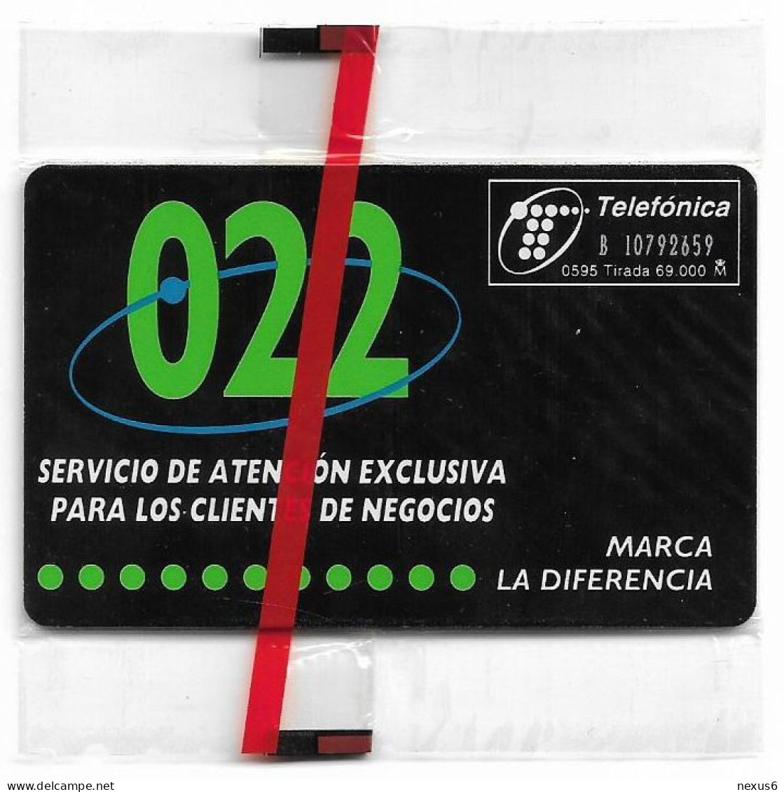 Spain - Telefónica - Servicios 022 - P-133 - 05.1995, 500PTA, 69.000ex, NSB - Emisiones Privadas