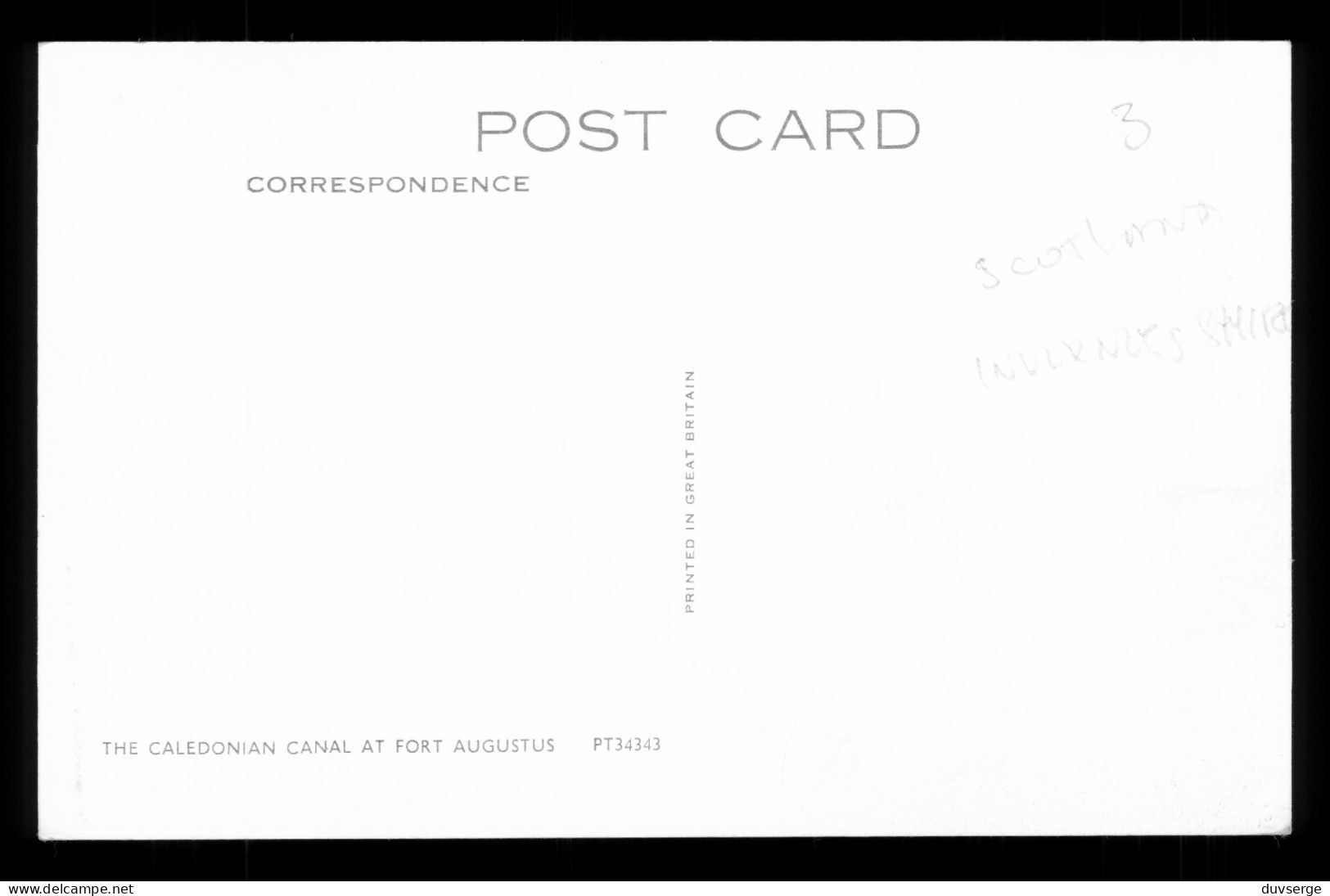 Scotland Inverness Shire The Caledonian Canalat Fort Augustus ( Format 9cm X 14cm ) - Inverness-shire