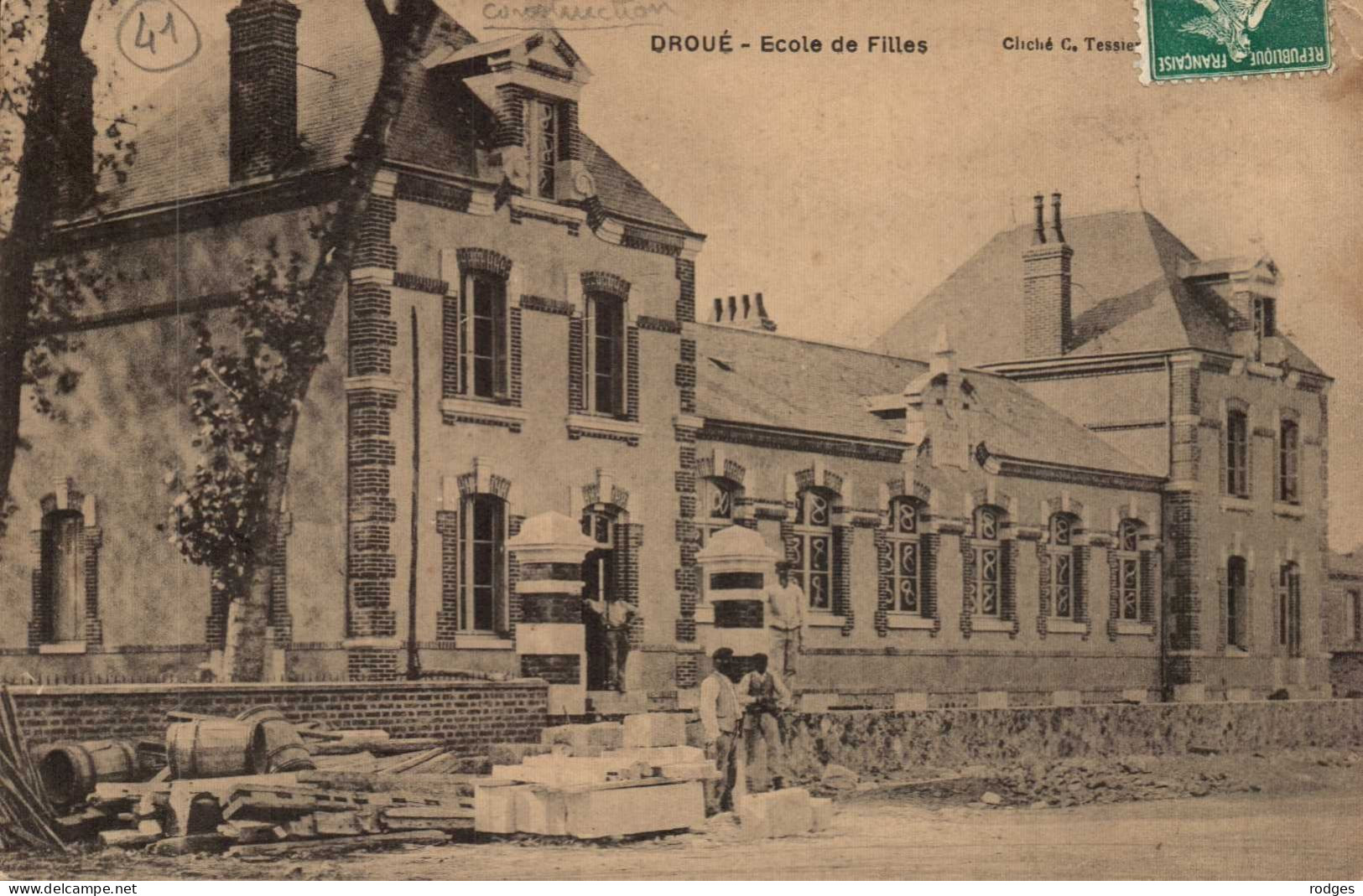 41 , Cpa  DROUE , Ecole De Filles  (06506) - Droue