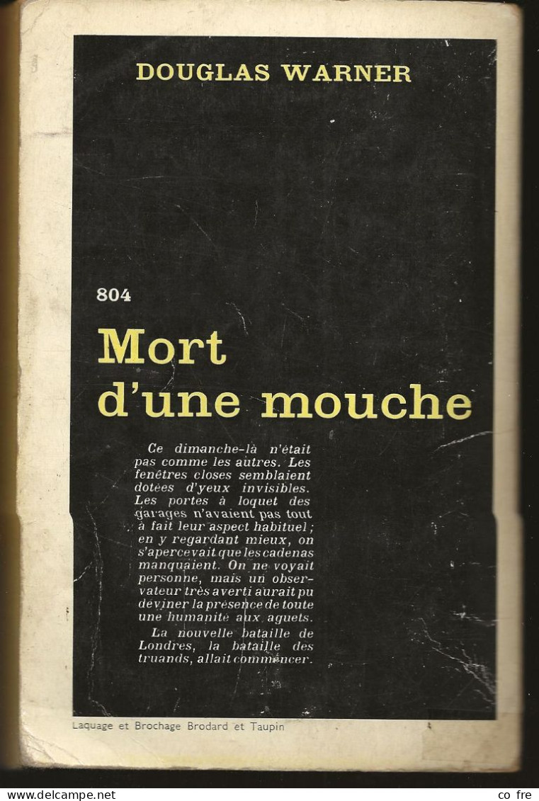 SÉRIE NOIRE, N°804: "Mort D'une Mouche" Douglas Warner, 1ère édition Française 1963 (voir Description) - Série Noire