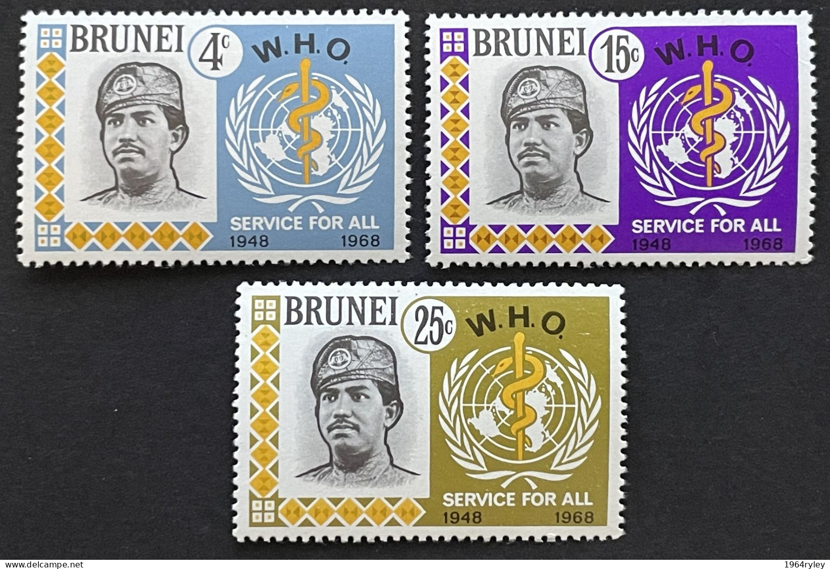 BRUNEI - MNH** - 1968  -  # 150/152 - Brunei (...-1984)