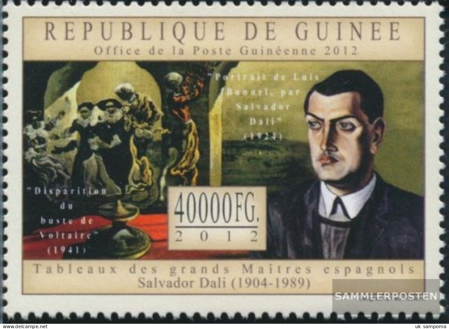 Guinea 9704 (complete. Issue) Unmounted Mint / Never Hinged 2012 Spanish Master (Salvador Dali) - Guinée (1958-...)