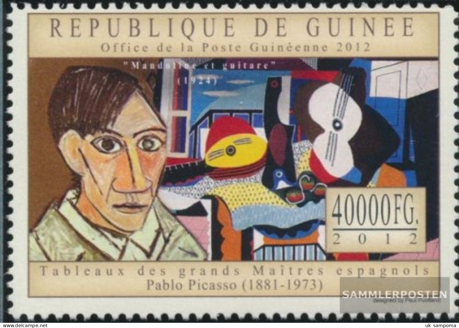 Guinea 9701 (complete. Issue) Unmounted Mint / Never Hinged 2012 Pablo Picasso - Guinée (1958-...)