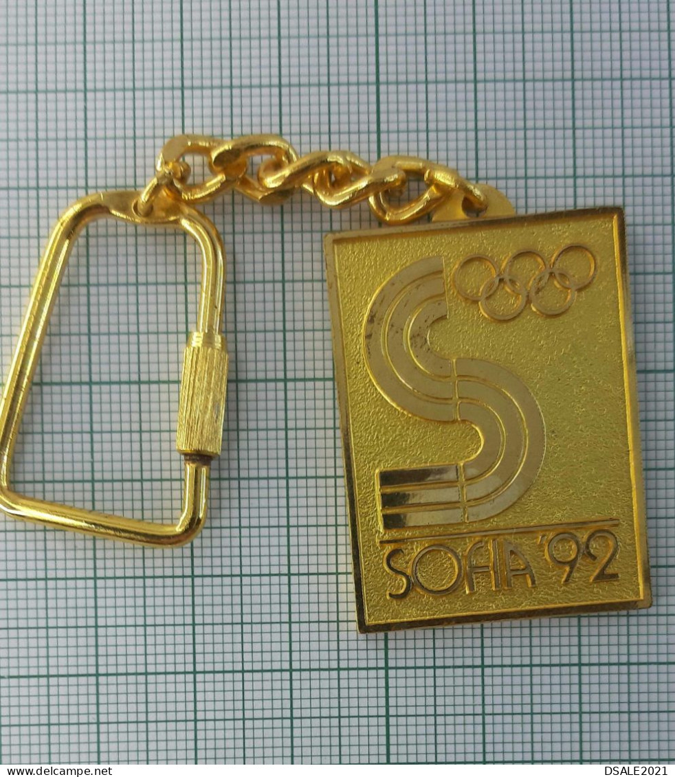 Bulgarije Bulgarie Bulgarien Bulgaria 1992 SOFIA 16th Winter Olympic Games Candidate Keychain Keyring (ds1177) - Apparel, Souvenirs & Other