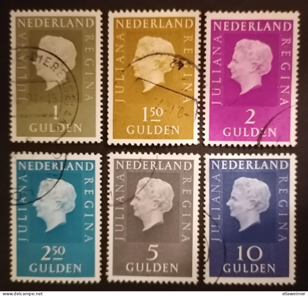 Nederland/Netherlands - Nrs. 952b T/m 958b (gestempeld/used) 1969 - Gebraucht