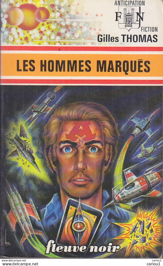 C1 Gilles THOMAS Les HOMMES MARQUES Brantonne FNA 1976 EO VERLANGER 1er Thomas PORT INCLUS France - Fleuve Noir