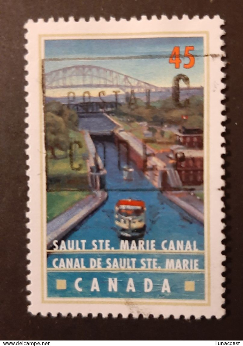 Canada 1998  USED  Sc 1734    45c  Canals, Sault Ste. Marie Canal - Oblitérés