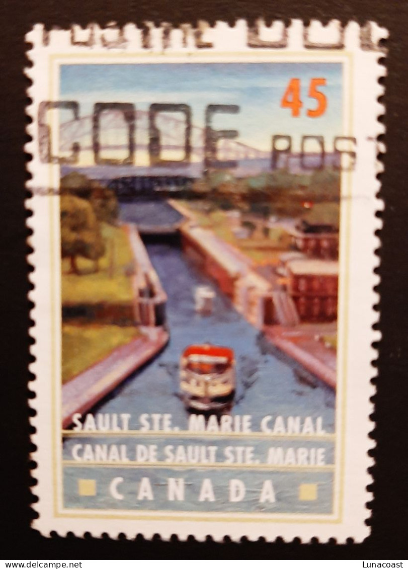 Canada 1998  USED  Sc 1734    45c  Canals, Sault Ste. Marie Canal - Oblitérés