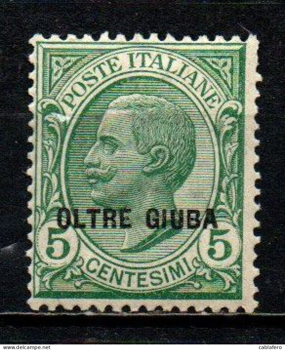 ITALIA - OLTRE GIUBA - 1925 - LEONI DA 5 CENT. - MNH - Oltre Giuba