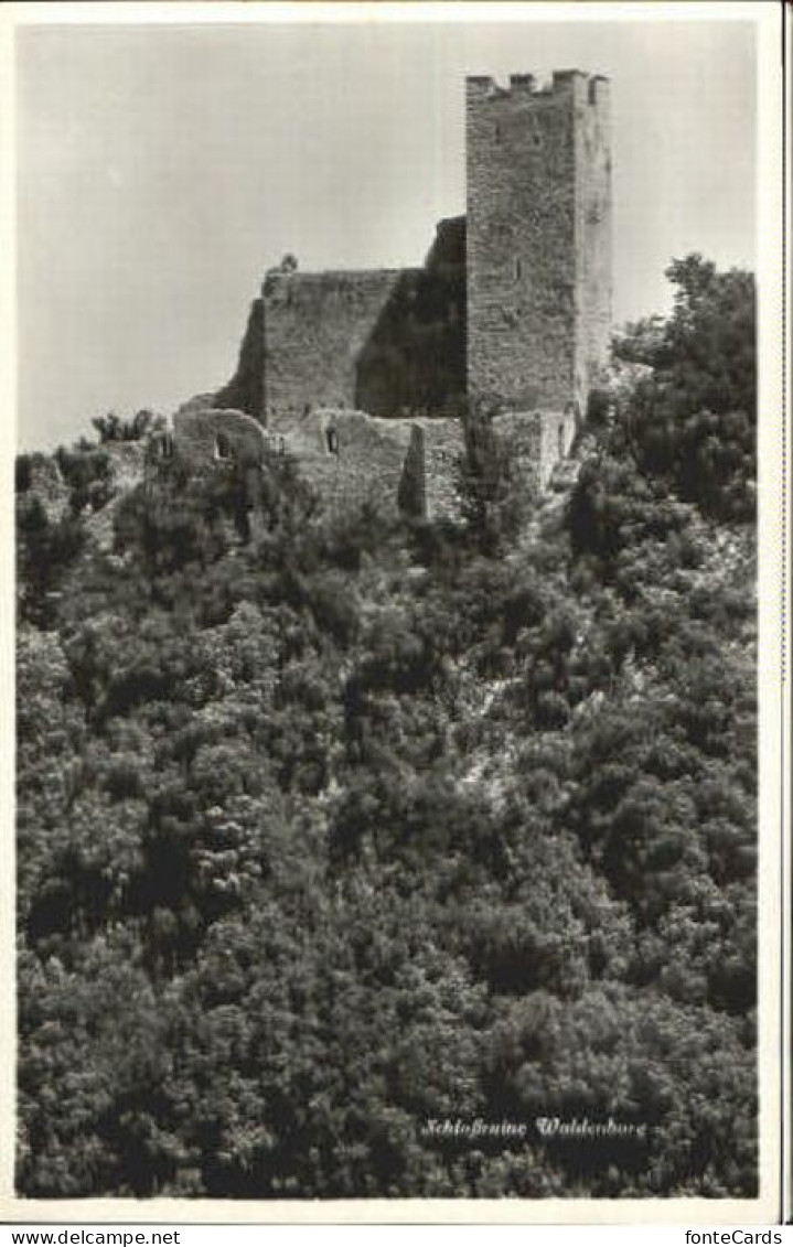 10567534 Waldenburg BL Waldenburg Schloss Ruine Ungelaufen Ca. 1955 Waldenburg B - Autres & Non Classés