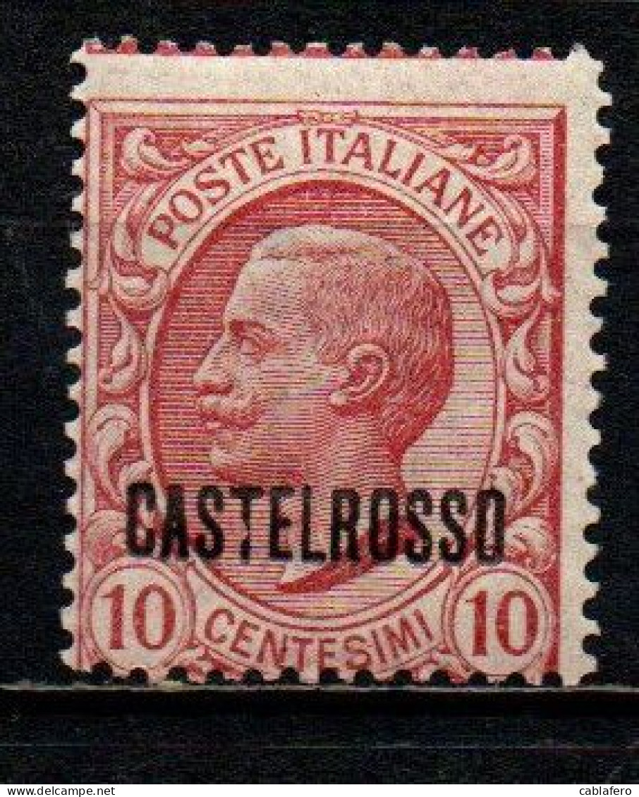 ITALIA - CASTELROSSO - 1922 - LEONI DA 10 CENT. - MNH - Castelrosso