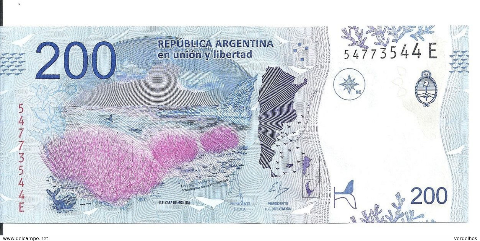 ARGENTINE 200 PESOS ND2018 UNC P 364 - Argentina