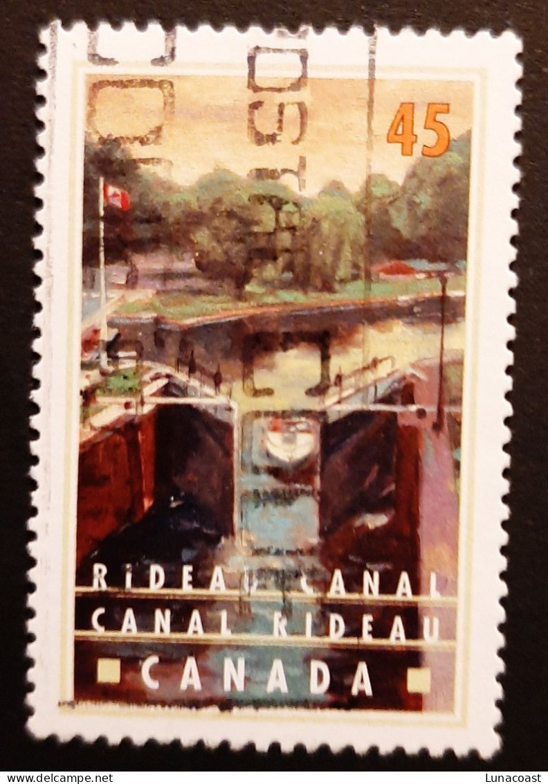 Canada 1998  USED  Sc 1728    45c  Canals, Rideau Canal In Summer - Oblitérés