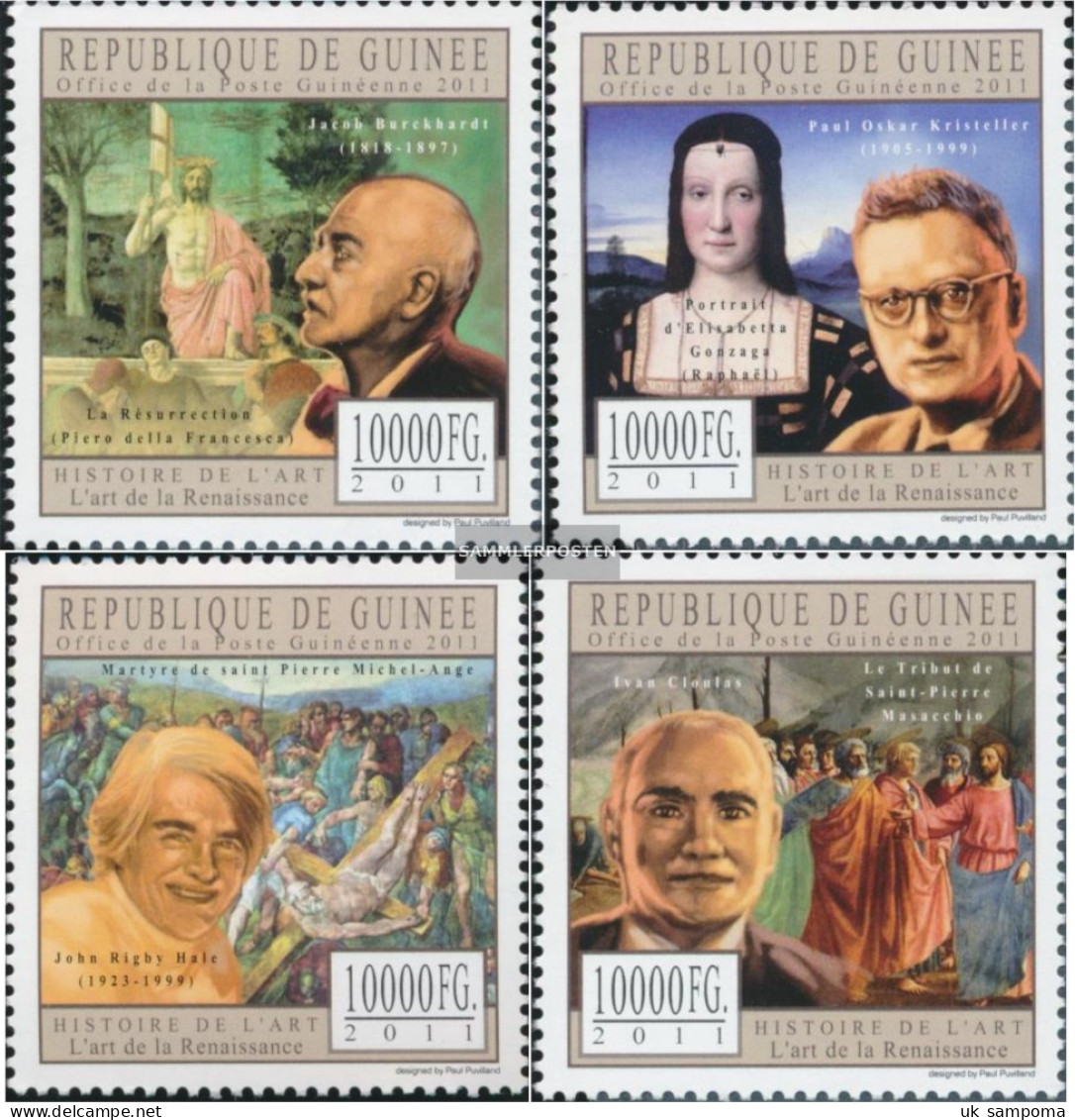 Guinea 8790-8793 (complete. Issue) Unmounted Mint / Never Hinged 2011 Art The Renaissance - Guinée (1958-...)